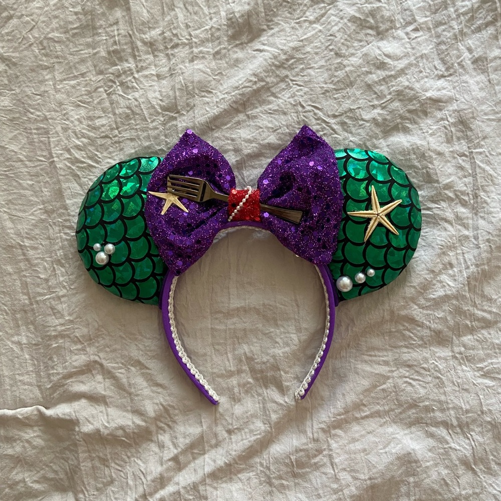 Little mermaid Ariel Disney headband ears